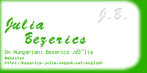 julia bezerics business card